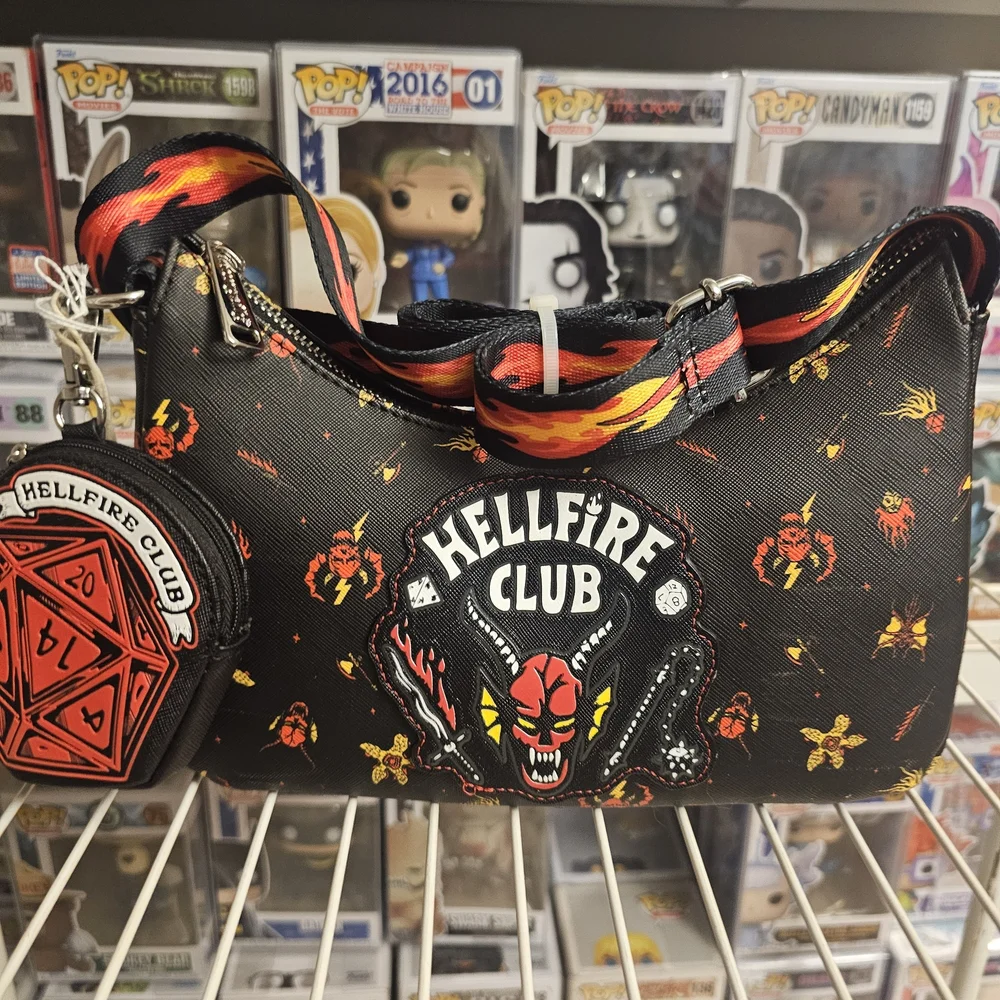 Hellfire Club Black and Red Loungefly Handbag - Picture 1 of 4